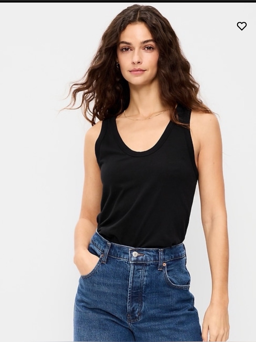 Relaxed Scoop-Neck Tank Top Old Navy in Black Jack XXL New with Tags